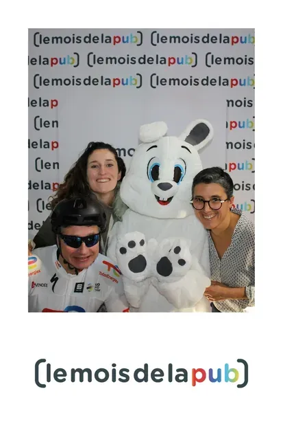 Masque d'impression photobooth, entreprise : salon professionnel, identité d'agence